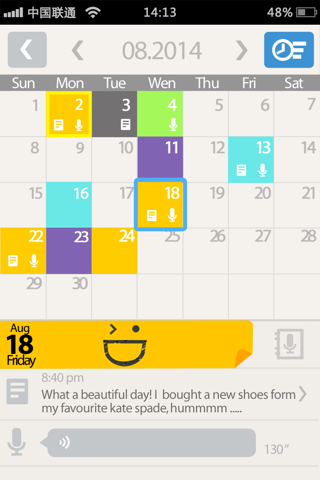 Mood Calendar screenshot 3