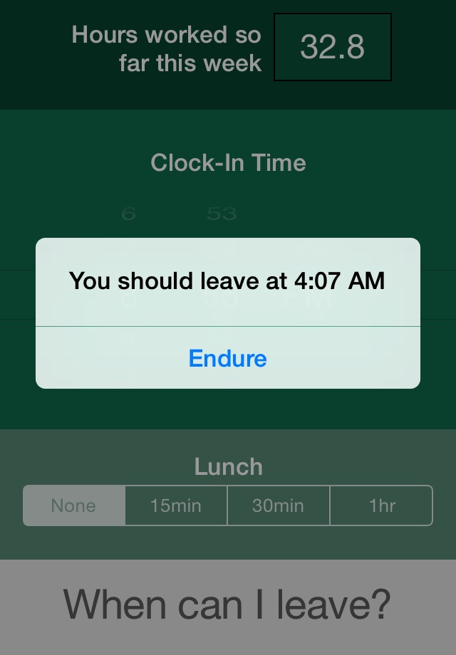 ClockOut screenshot 2