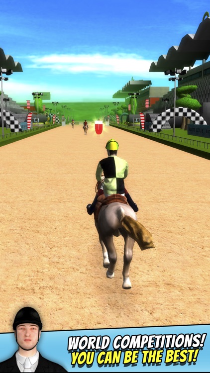 Horse Trail Riding Free - 3D Horseracing Jumping Simulation Game screenshot-3