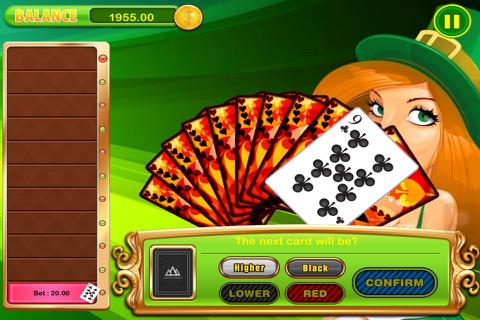 21 Lucky Lep Blackjack Hi-Lo (High-Low) Casino (St. Patty's Day Edition) 5 Free screenshot 3