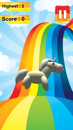 3D Unicorn Rainbow King-dom Juggle Safar