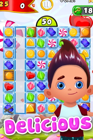 ``` A Candy Puzzle 2015``` - fruit match-3 adventure in mystery mania game screenshot 3
