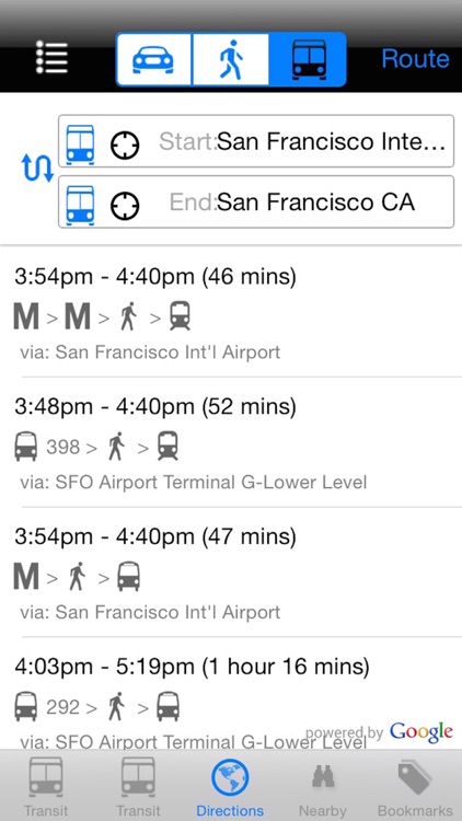 My SF Muni Next Bus - Public Transit Search and Trip Planner screenshot-4