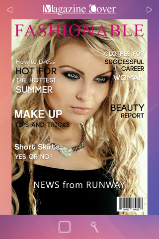 Magazine Cover Studio - Put your Pics in Frames with Text on Magazines to be Photo Models screenshot 3