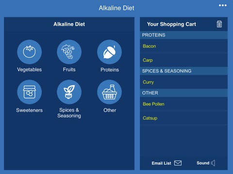 Alkaline Diet Grocery List HD: A Perfect Foods Shopping List screenshot 2