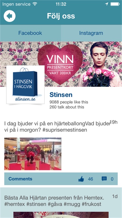 Stinsen intern-app