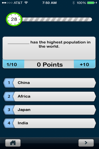 LearnAboutCountriesFactsQuiz screenshot 2