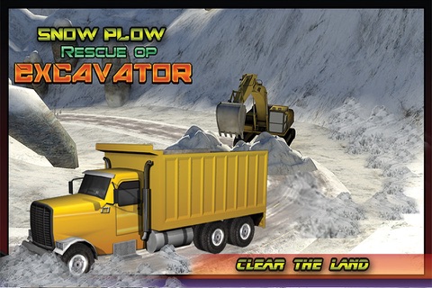 Snow Plow Rescue Truck OP - Cold Winter Snowblower Excavator Street King screenshot 2
