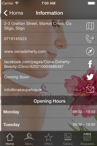 Oona Doherty Beauty Clinic screenshot 3