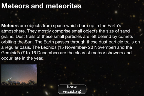 Meteors and Meteorites screenshot 3