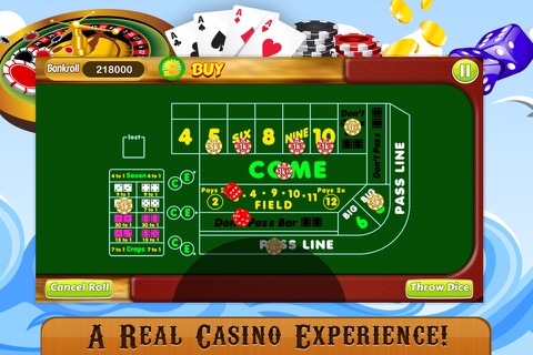 Craps Table LITE - Best Free Casino Betting Game screenshot 4