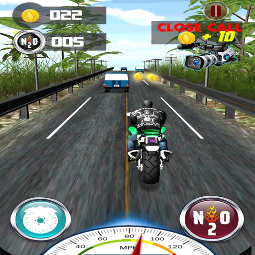 3D Motorcycle bike Driving Traffic - Free Racing Game