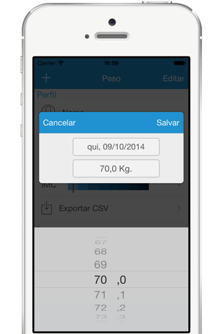 Weight Tracker - Control your weight and BMI ! screenshot 3