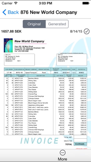 OpusCapita Invoices