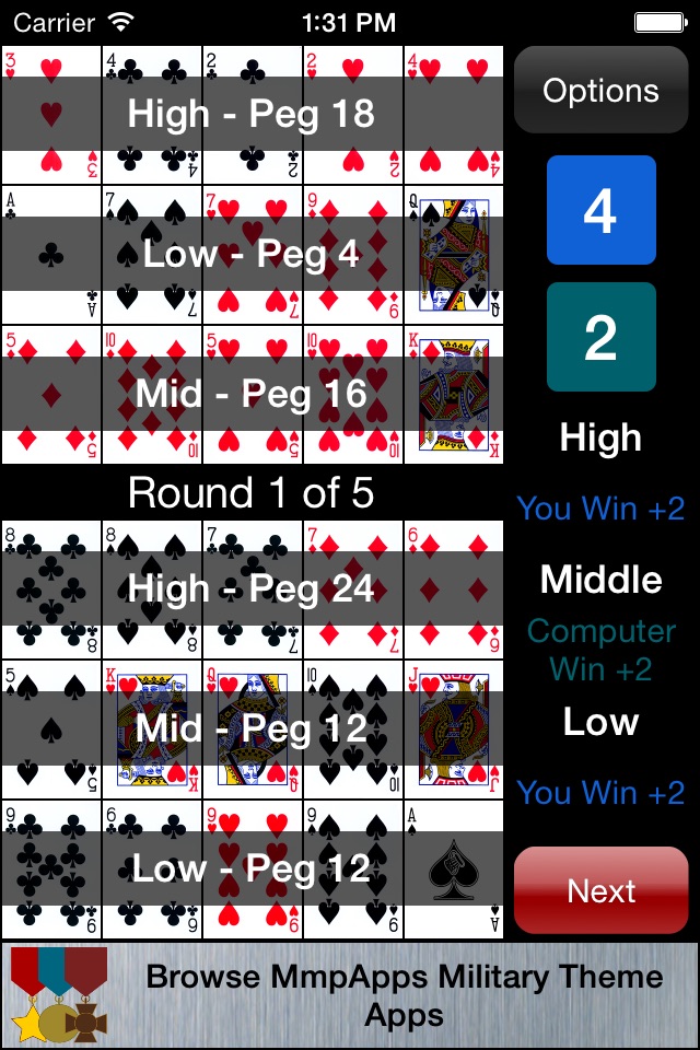 Best of Cribbage Solitaire screenshot 3