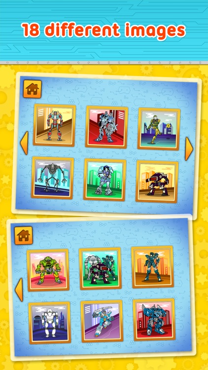 Amazing Heroic Robots - puzzle game for little boys and preschool kids - Free