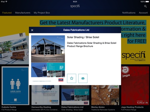 Specifi - Product Information screenshot 2