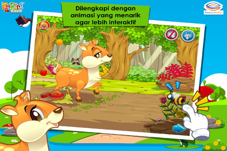 Kancil dan Siput Adu Pintar - Buku Cerita Anak Interaktif screenshot 3