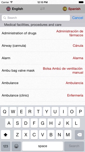 English-Spanish Medical Dictionary for Travelers(圖5)-速報App