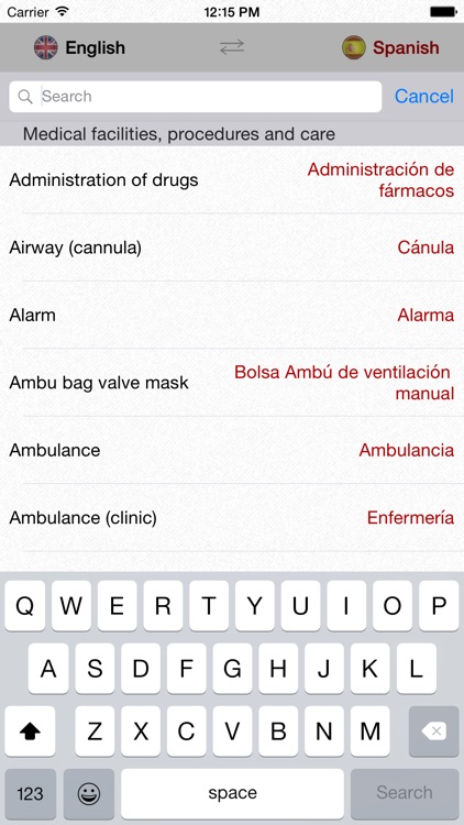 English-Spanish Medical Dictionary for Travelers screenshot-4