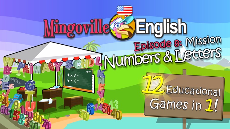 English for kids 8: Numbers and Letters by Mingoville – includes fun language learning games and activities for children screenshot-0