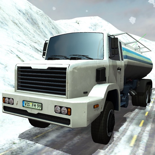 Frozen Highway Truck Driver 3D icon