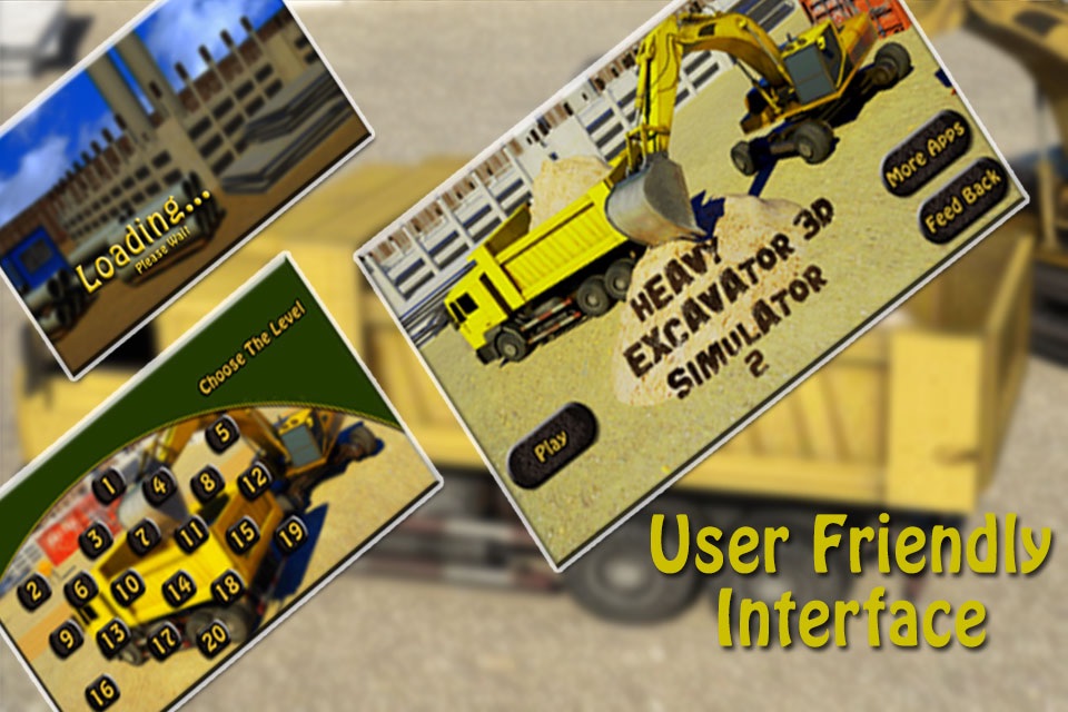 Excavator Simulator 3D - Drive Heavy Construction Crane A real parking simulation game screenshot 2