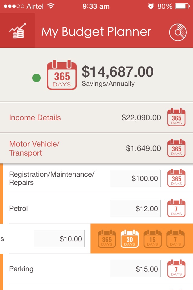 My Budget Planner screenshot 3