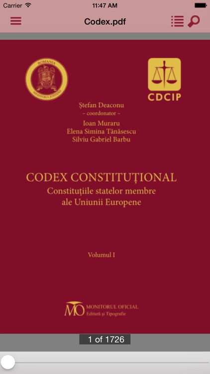 CODEX CONSTITUȚIONAL