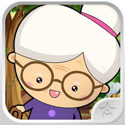 Ninja Granny angry granma against crime icon
