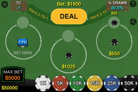 Blackjack 21 Professional Simulator (21 Pro Sim) (Vegas Casino Fun) screenshot 4