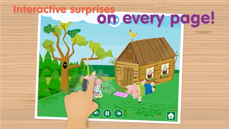 The Three Little Pigs Free - Interactive bedtime story book screenshot-3