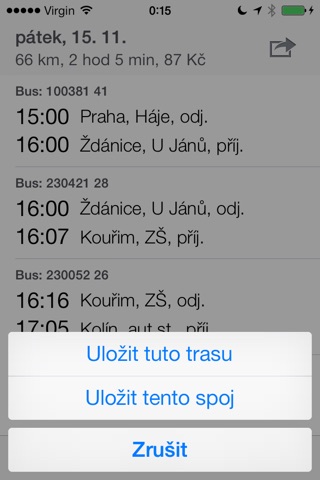 Jízdní řády screenshot 4