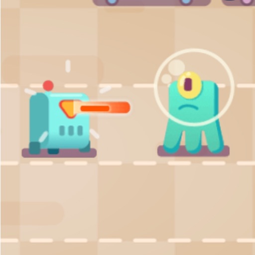 Robot Versus Aliens Fight Icon
