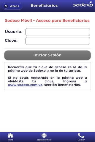 Sodexo Beneficiarios screenshot 2