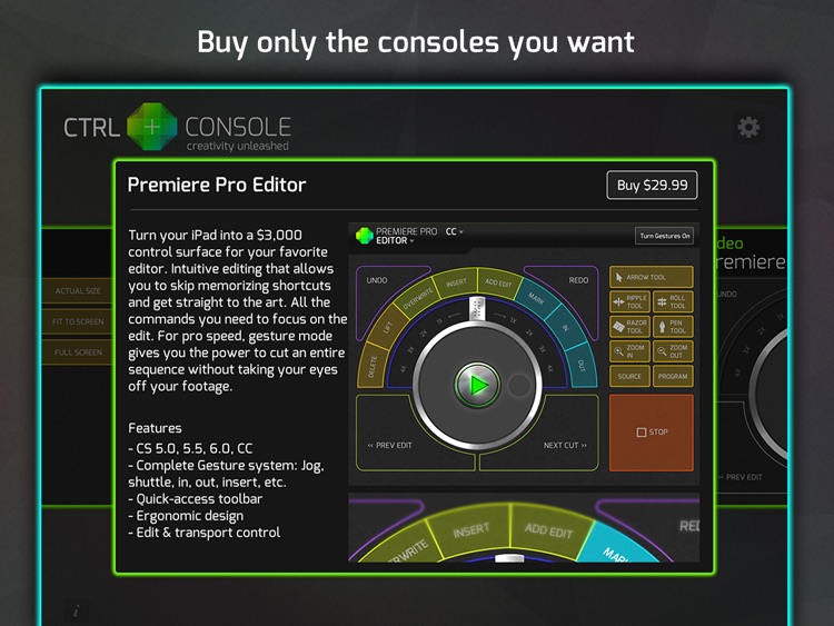 CTRL+Console - Lightroom, Premiere & Final Cut Pro Interfaces screenshot-3