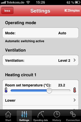 HeatPumpApp screenshot 2