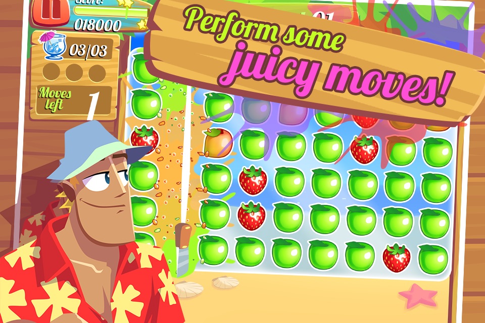 Juice Paradise - Tap, Match and Pop the Fruit Cubes in the Beach screenshot 2