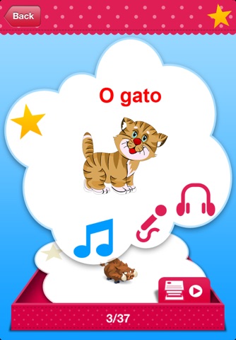iPlay Portuguese: Kids Discover the World - children learn to speak a language through play activities: fun quizzes, flash card games, vocabulary letter spelling blocks and alphabet puzzles screenshot 2