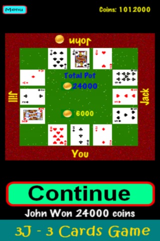 3J - 3 Card Game screenshot 3