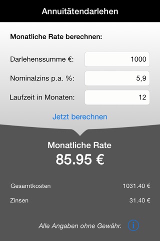 Ratenkredit Lite screenshot 3