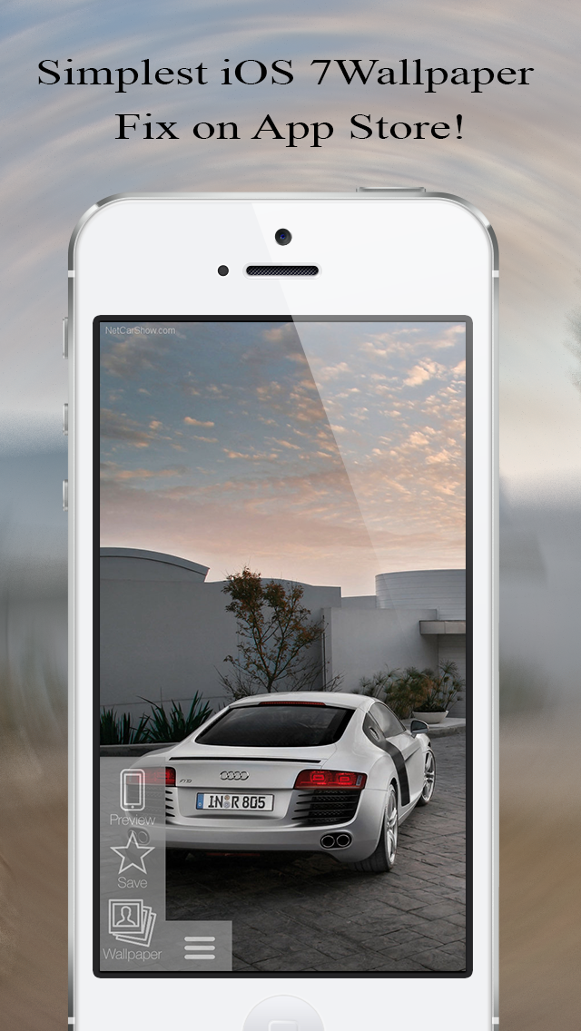 iOS用7ホーム画面の背景を置き換える -... screenshot1