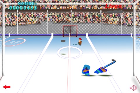 Block the puck - the hockey goalie real simulation game - Free Edition screenshot 4