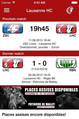 Lausanne HC screenshot 2