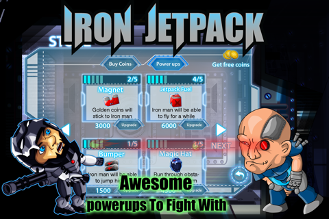 Flappy Iron Jetpack Bird Man VS Cyborgs Of Steel Free screenshot 4