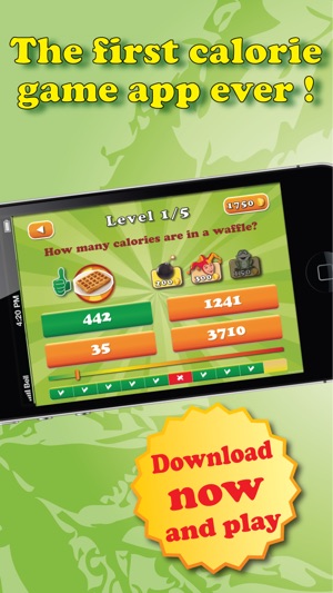 Guess the calories - Trivia Calorie Counter , fun game app t(圖1)-速報App