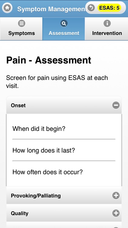Cancer Care Ontario Symptom Management Guides