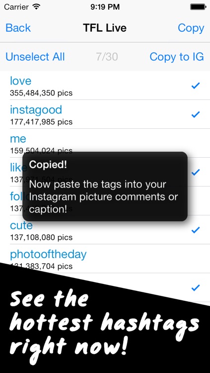 TagsForLikes Pro - Copy and Paste Tags for Instagram