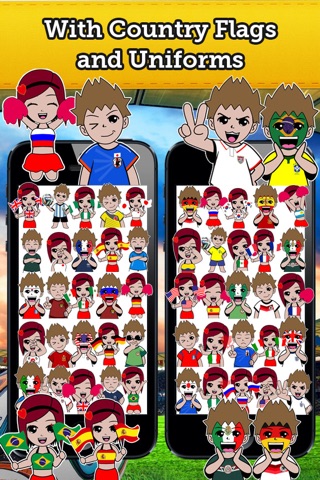 Emoji Spain Soccer Fan Free screenshot 3