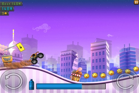 4X4 Monster Truck ( 2D Racing Stunts Game ) screenshot 4